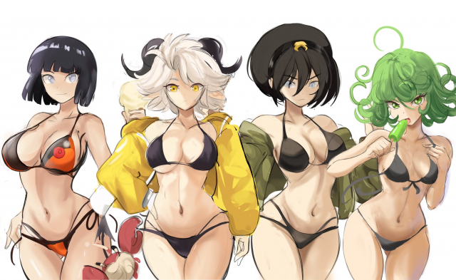 hyuuga hinata,susan (rakeemspoon),tatsumaki,toph bei fong