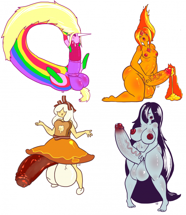 breakfast princess,flame princess,lady rainicorn,marceline