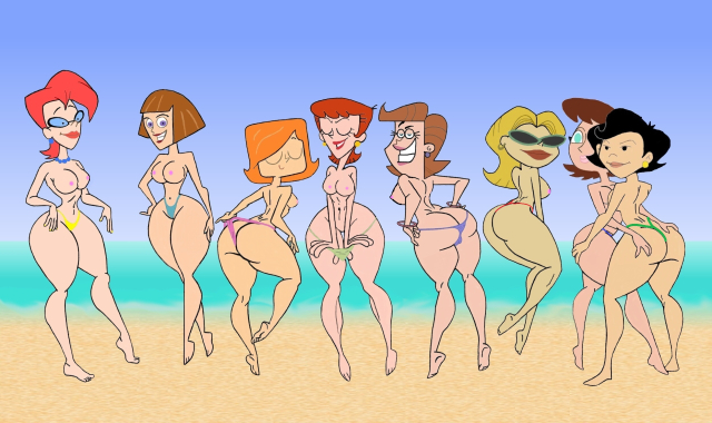 debs turnbull,dexter's mom,dexter's neighbor lady,lila test,madeline fenton,mrs. potanski,susan long,timmy's mom