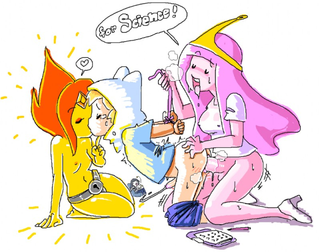 finn the human,flame princess,marceline,princess bubblegum