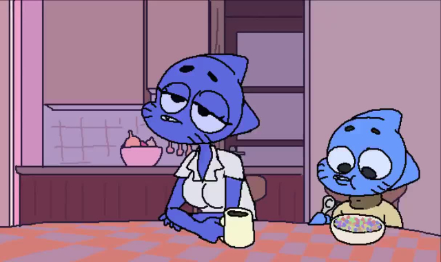 gumball watterson,nicole watterson