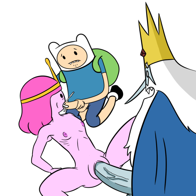 finn the human,ice king,princess bubblegum,princess bubblegum young