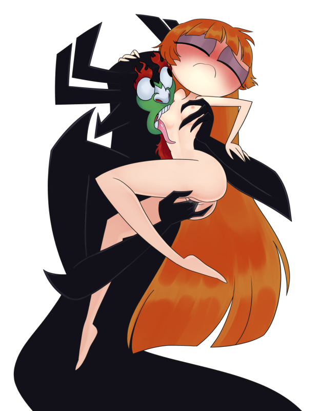 aku,blossom (powerpuff girls)