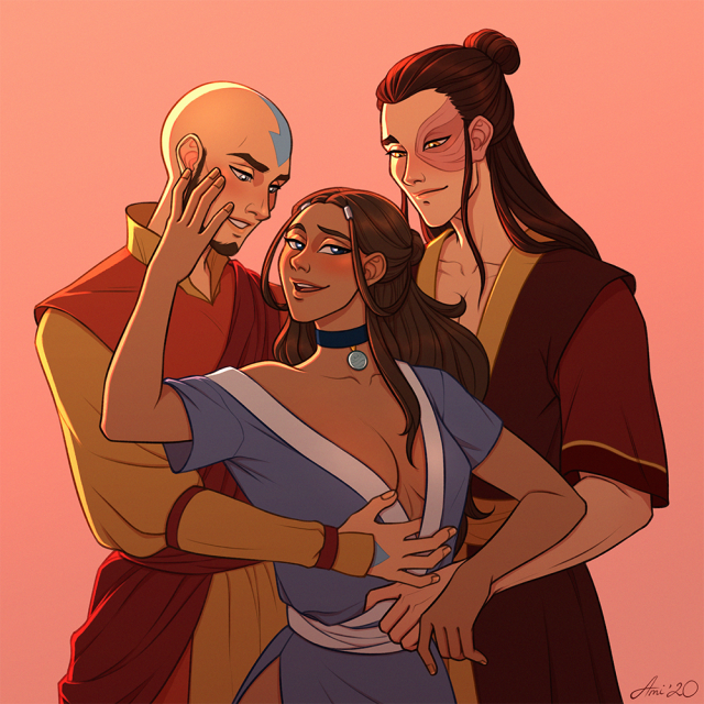 aang,katara,zuko