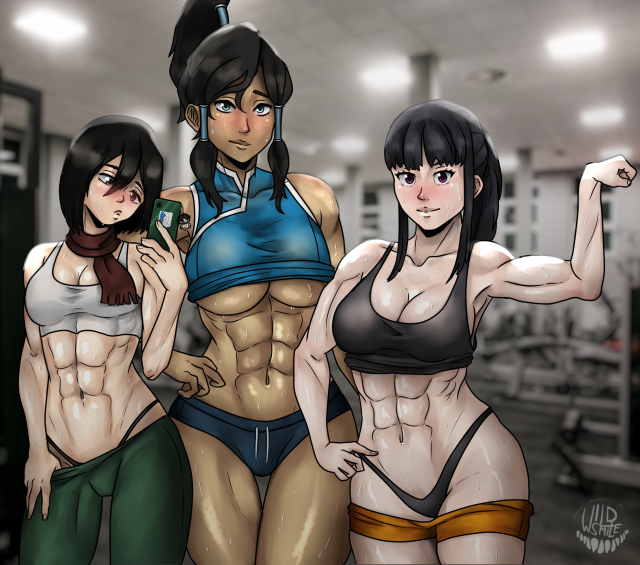 eren jaeger,korra,mikasa ackerman,oze maki