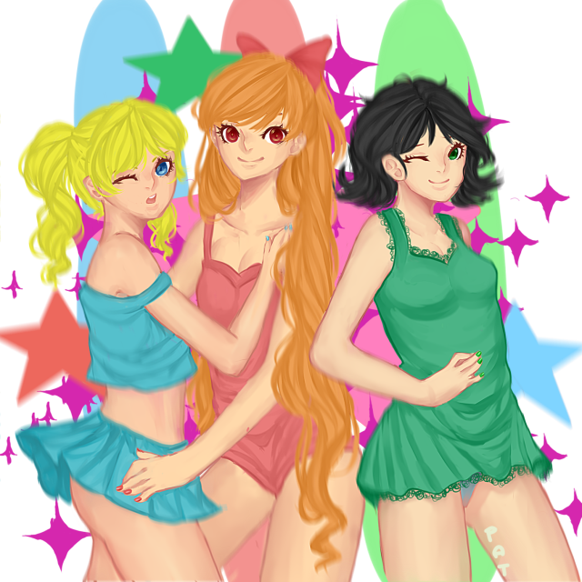 blossom (powerpuff girls),bubbles (powerpuff girls),buttercup (powerpuff girls)