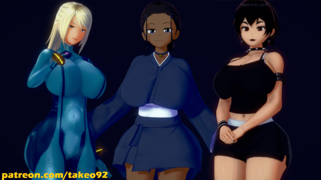 katara,naomi (takeo92),samus aran,zero suit samus