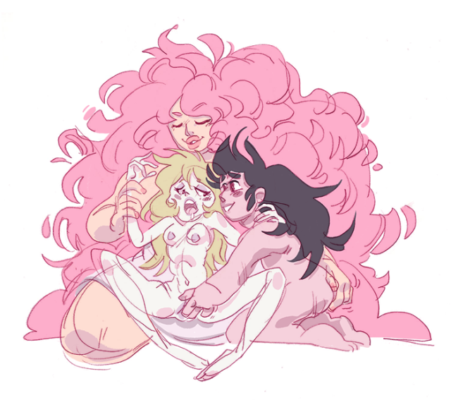 greg universe,rose quartz (steven universe),vidalia (steven universe)