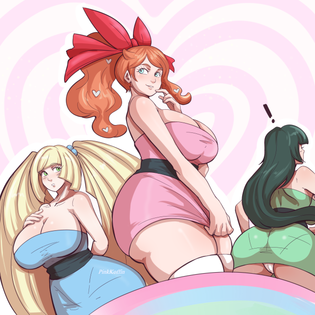 aether foundation,blossom (powerpuff girls),bubbles (powerpuff girls),buttercup (powerpuff girls),lusamine (pokemon),sabrina (pokemon),sonia (pokemon)