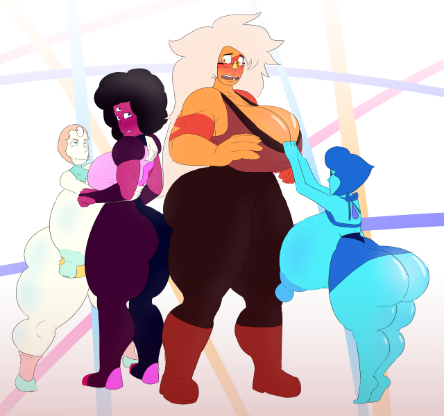 garnet (steven universe),gem (species),gem fusion,jasper (steven universe),lapis lazuli (steven universe),pearl (steven universe)