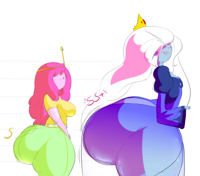 ice queen,princess bubblegum