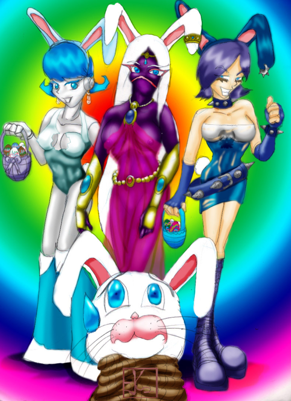 easter bunny,jenny wakeman,queen tyr'ahnee,yumi yoshimura