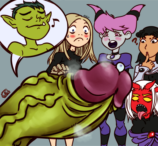 beast boy,blackfire,jinx (dc),komand'r,koriand'r,rachel roth,raven,tara markov,terra