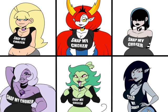 amethyst (steven universe),fink (ok k.o.! let's be heroes),hekapoo,lucy loud,marceline,pacifica northwest