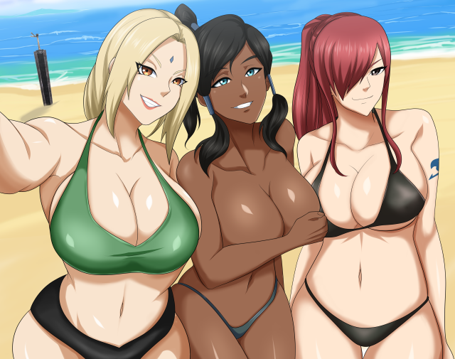 erza scarlet,korra,tsunade