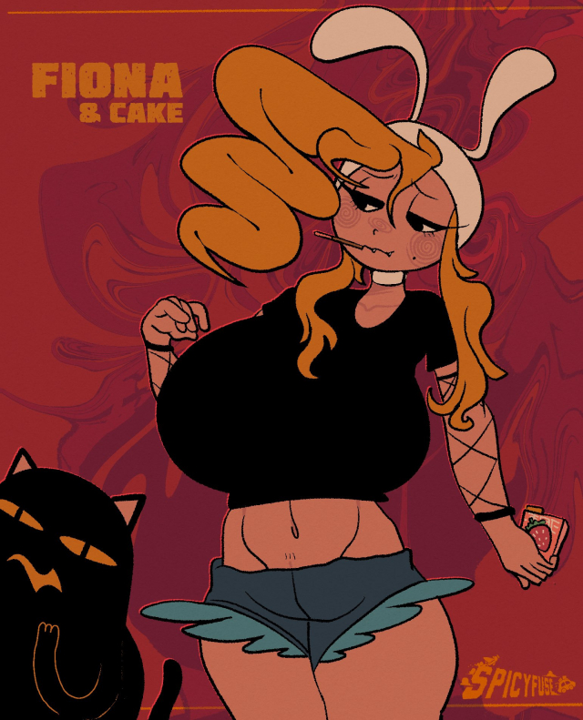 cake the cat,fionna the human girl