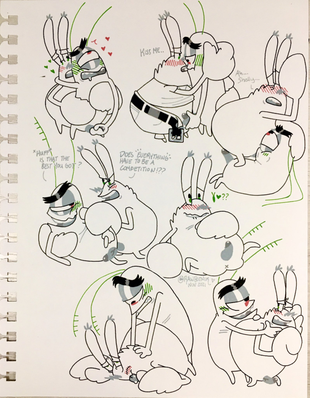 mr. krabs,sheldon j. plankton